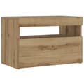 Pikkukuva 4 / 11: vidaXL yöpöytäkaappi LED-valoilla käsityöläinen tammi 60x35x40 cm