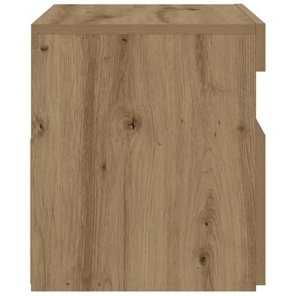 vidaXL yöpöytäkaappi LED-valoilla käsityöläinen tammi 60x35x40 cm