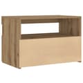 Pikkukuva 10 / 11: vidaXL yöpöytäkaappi LED-valoilla käsityöläinen tammi 60x35x40 cm