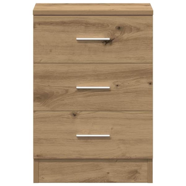 vidaXL Sängbord artisan ek 38x35x55 cm konstruerat trä
