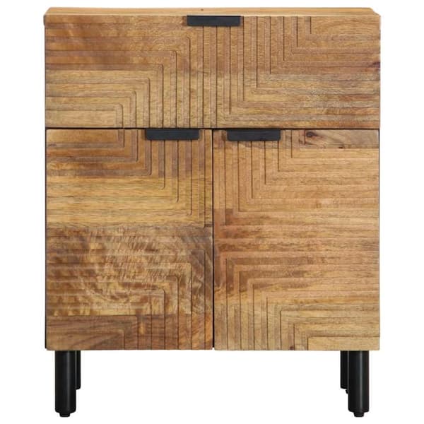 vidaXL Sängskåp brun 50x33x60 cm mango i massivt trä