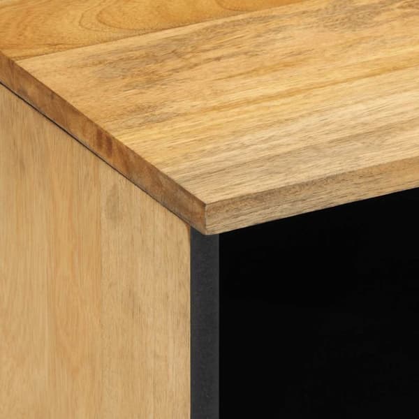 vidaXL Nattbord 2 stk brun 40x33x46 cm heltre mango