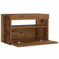 Miniatyrbilde 11 av 11: vidaXL Nattbord med LED-lys gammelt tre 60x35x40 cm konstruert tre