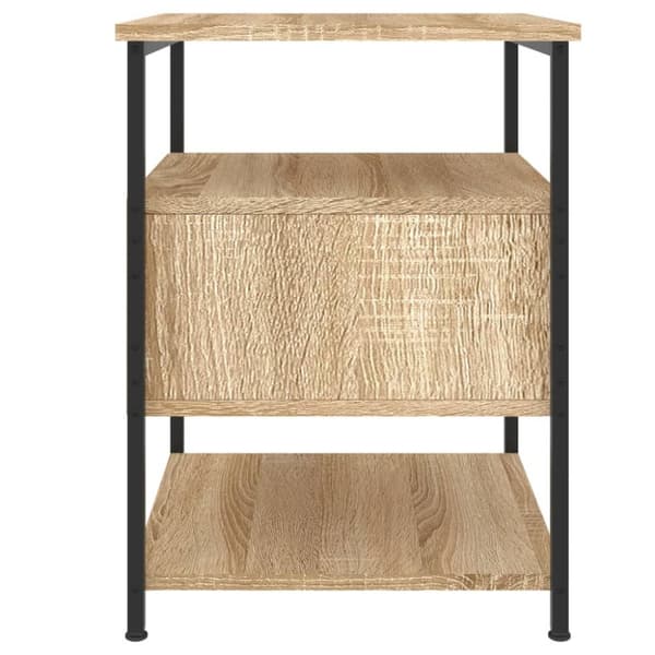 Sängbord 2 st sonoma-ek 40x42x56 cm konstruerat trä