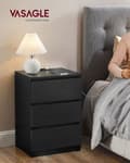 Miniatyrbillede 2 af 7: Sidebord - med 3 skuffer - Moderne - Ebony Black