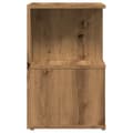 Miniatyrbilde 7 av 11: vidaXL Nattbord artisan eik 35x35x55 cm konstruert tre