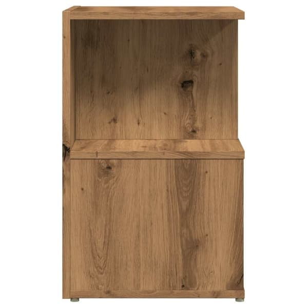 vidaXL Nattbord artisan eik 35x35x55 cm konstruert tre