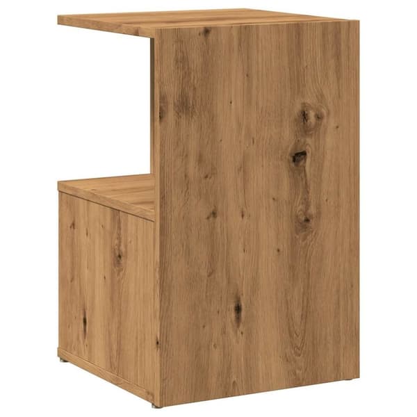vidaXL Nattbord artisan eik 35x35x55 cm konstruert tre
