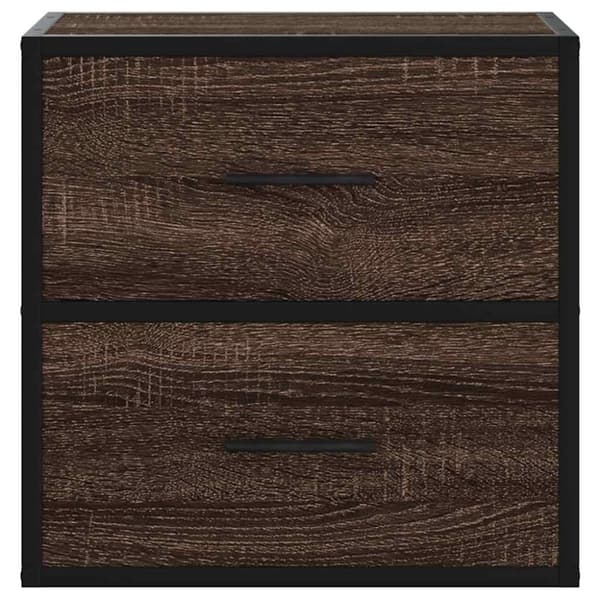 vidaXL væghængt sengebord 40x31x39,5 cm brun egetræsfarve