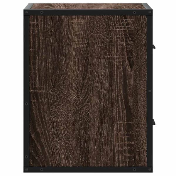 vidaXL væghængt sengebord 40x31x39,5 cm brun egetræsfarve
