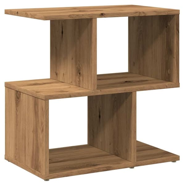 vidaXL Nattbord artisan eik 50x30x51,5 cm konstruert tre