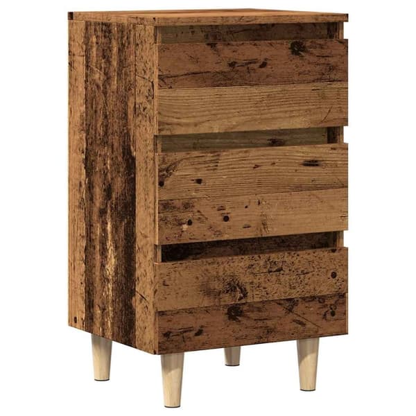 vidaXL Nattbord gammelt tre 40x35x69 cm konstruert tre