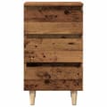 Miniatyrbilde 5 av 11: vidaXL Nattbord gammelt tre 40x35x69 cm konstruert tre
