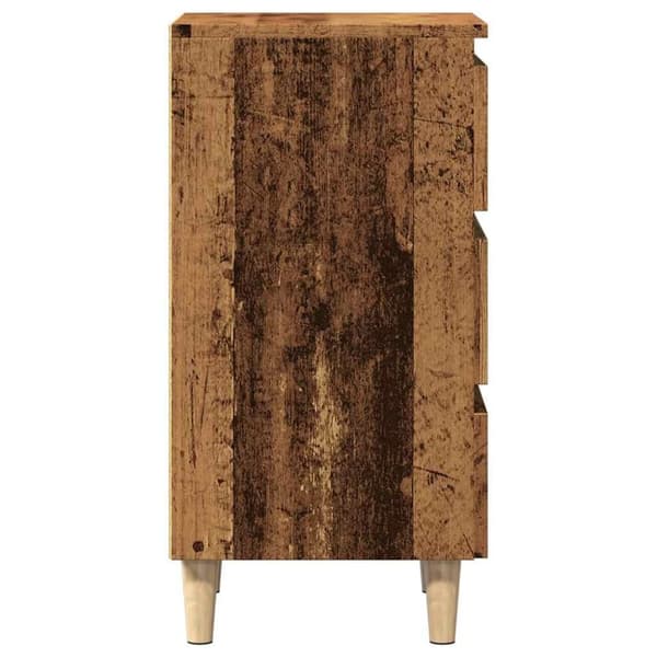 vidaXL Nattbord gammelt tre 40x35x69 cm konstruert tre