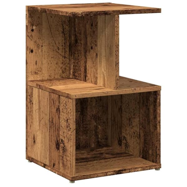 vidaXL Nattbord 2 stk gammelt tre 35x35x55 cm konstruert tre