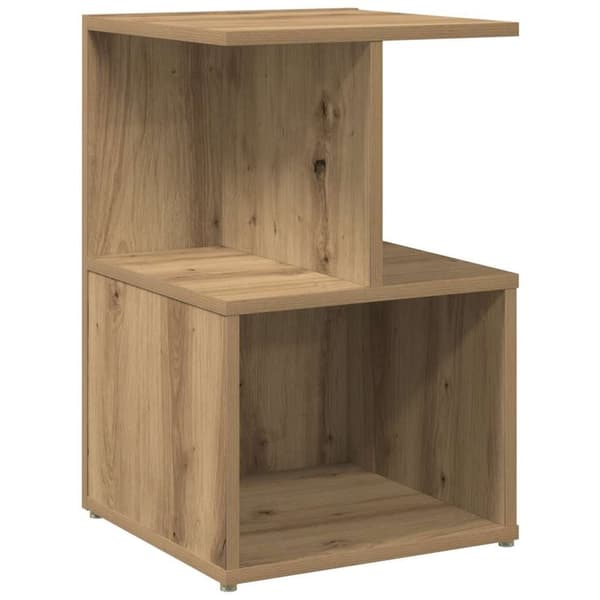 vidaXL Nattbord 2 stk artisan eik 35x35x55 cm konstruert tre