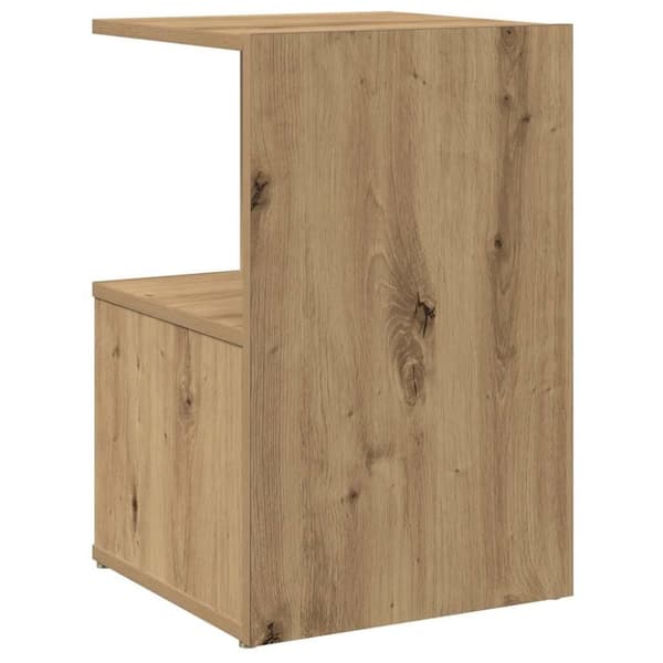 vidaXL Nattbord 2 stk artisan eik 35x35x55 cm konstruert tre