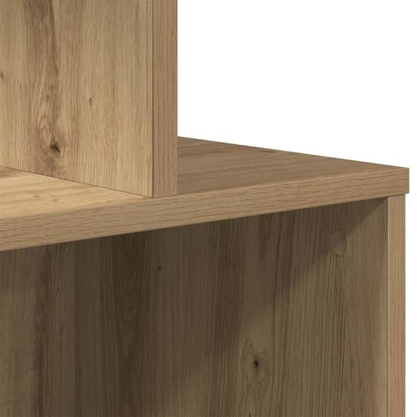 vidaXL Nattbord 2 stk artisan eik 35x35x55 cm konstruert tre