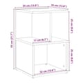 Miniatyrbilde 11 av 11: vidaXL Nattbord 2 stk artisan eik 35x35x55 cm konstruert tre