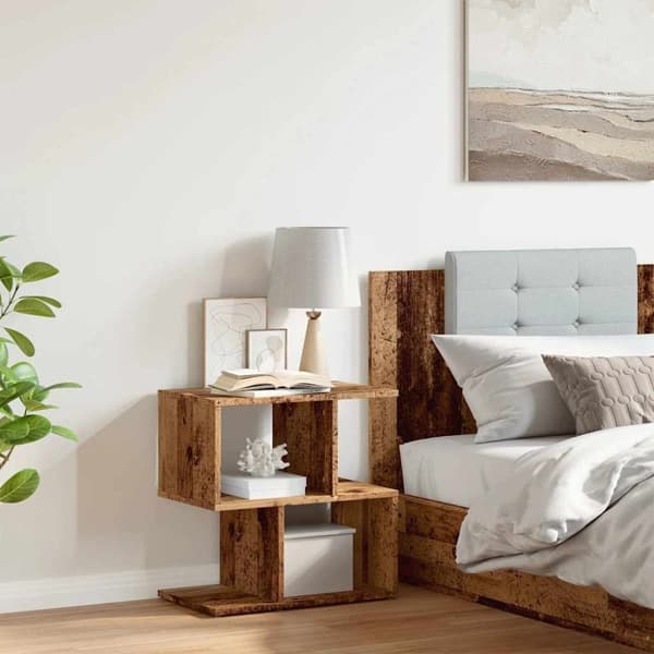 vidaXL Nattbord gammelt tre 50x30x51,5 cm konstruert tre