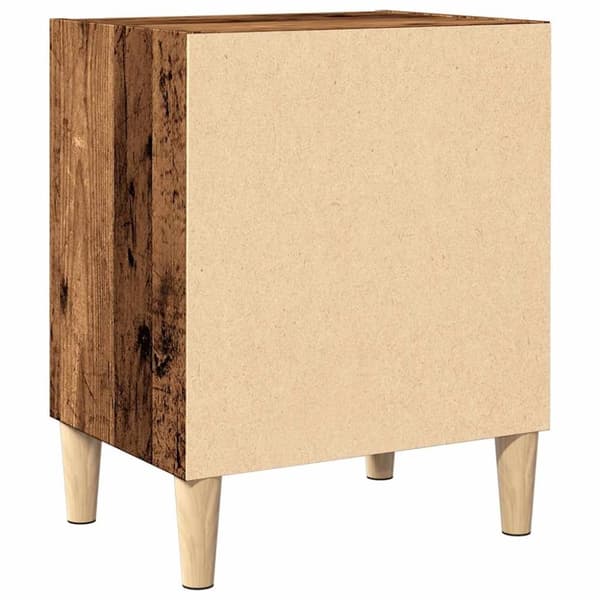 vidaXL sengebord 40x30x50 cm konstrueret træ antikt træ