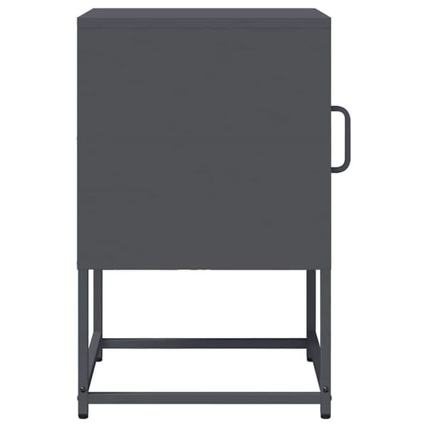 vidaXL sengebord 36x39x60,5 cm koldvalset stål antracitgrå