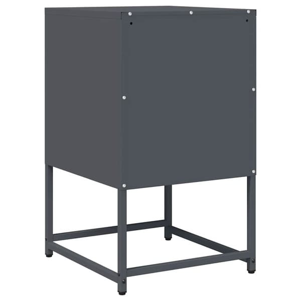 vidaXL sengebord 36x39x60,5 cm koldvalset stål antracitgrå