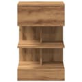 Pikkukuva 5 / 11: vidaXL Yöpöytäkaapit 2 kpl Artisan Oak 40x35x65 cm Engineered Wood