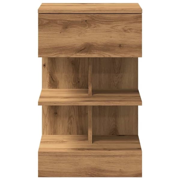 vidaXL Yöpöytäkaapit 2 kpl Artisan Oak 40x35x65 cm Engineered Wood