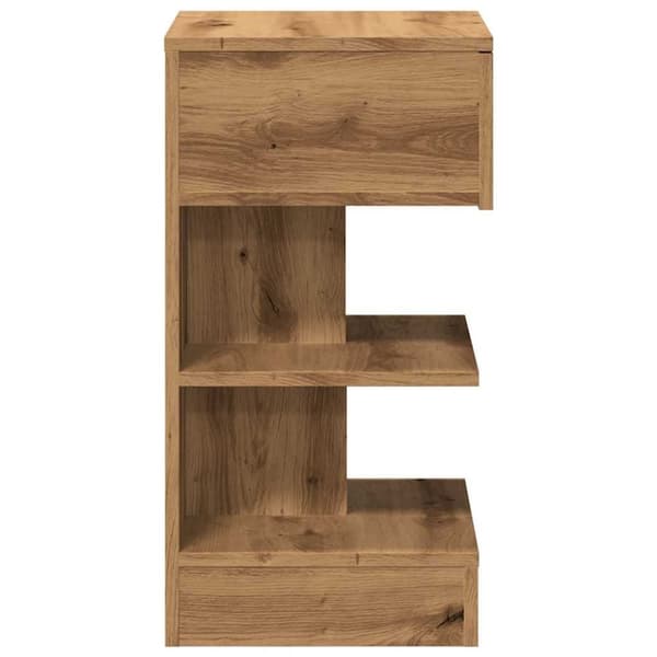 vidaXL Yöpöytäkaapit 2 kpl Artisan Oak 40x35x65 cm Engineered Wood