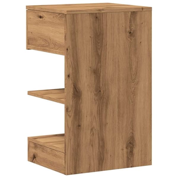 vidaXL Yöpöytäkaapit 2 kpl Artisan Oak 40x35x65 cm Engineered Wood