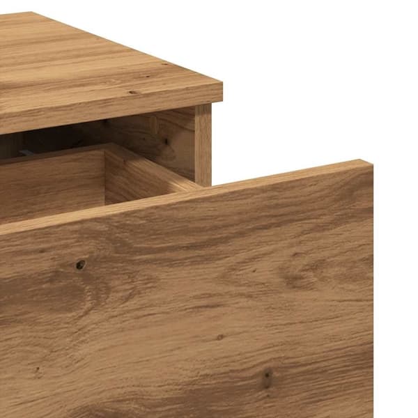 vidaXL Yöpöytäkaapit 2 kpl Artisan Oak 40x35x65 cm Engineered Wood