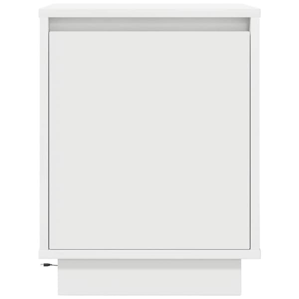 vidaXL Yöpöytäkaapit LED-valoilla 2 kpl Valkoinen 38x34x50 cm