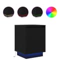Miniatyrbilde 3 av 11: vidaXL Nattskap med LED-lys 2 stk svart 38x34x50 cm
