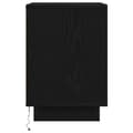 Miniatyrbilde 10 av 11: vidaXL Nattskap med LED-lys 2 stk svart 38x34x50 cm
