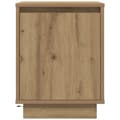 Miniatyrbilde 9 av 11: vidaXL Nattbord med LED 2 stk artisan eik 38x34x50 cm