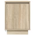 Miniatyrbilde 9 av 11: vidaXL Nattskap med LED-lys 2 stk sonoma eik 38x34x50 cm
