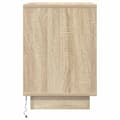 Miniatyrbilde 10 av 11: vidaXL Nattskap med LED-lys 2 stk sonoma eik 38x34x50 cm