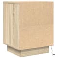 Miniatyrbilde 11 av 11: vidaXL Nattskap med LED-lys 2 stk sonoma eik 38x34x50 cm