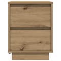 Pikkukuva 7 / 11: vidaXL yöpöytäkaappi LED-valoilla Artisan Oak 38x34x50 cm