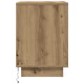 Pikkukuva 8 / 11: vidaXL yöpöytäkaappi LED-valoilla Artisan Oak 38x34x50 cm