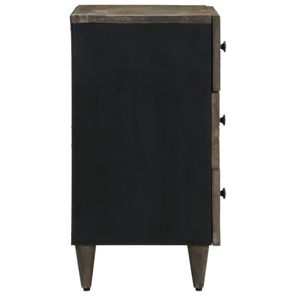 vidaXL yökaappi vaaleanharmaa 50x33x60 cm massiivipuu mango