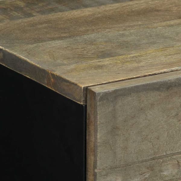 vidaXL yökaappi vaaleanharmaa 50x33x60 cm massiivipuu mango