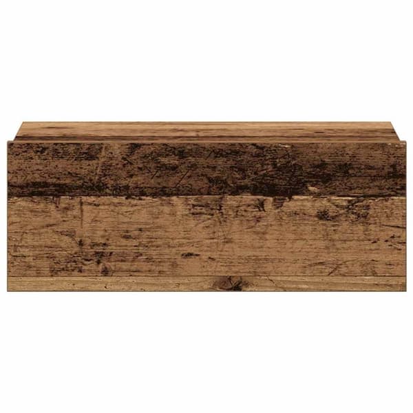 vidaXL svævende natborde 2 stk. 40x32x15 cm konstrueret træ antikt træ