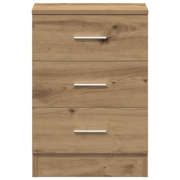 vidaXL sengebord 38x35x55 cm konstrueret træ kunsteg