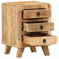 Miniatyrbilde 5 av 11: vidaXL Nattskap 2 stk 37x32x50 cm grovt heltre mangotre