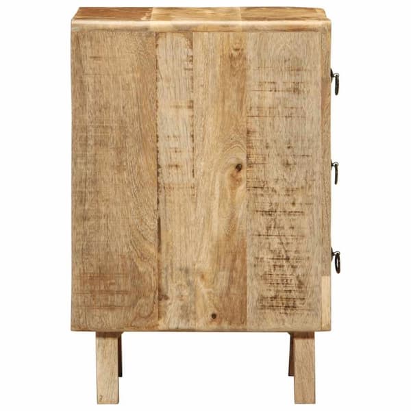 vidaXL Nattbord 37x32x50 cm grovt heltre mangotre