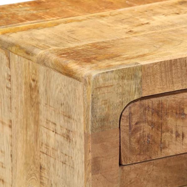 vidaXL Nattbord 37x32x50 cm grovt heltre mangotre