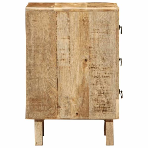 vidaXL sengebord 37x32x50 cm massivt ru mangotræ