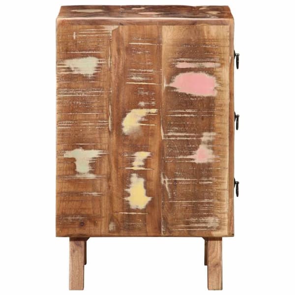 vidaXL Nattskap 2 stk 37x32x50 cm gjenvunnet heltre